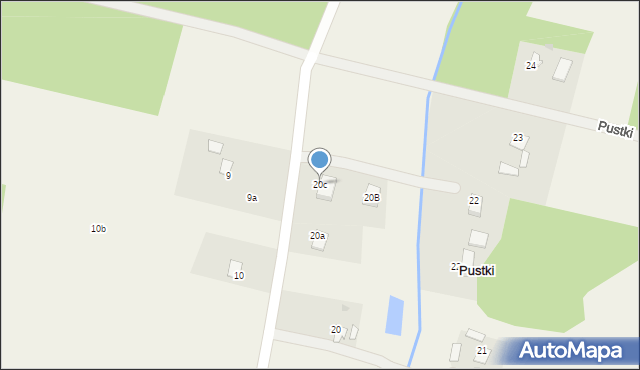 Pustki, Pustki, 20c, mapa Pustki