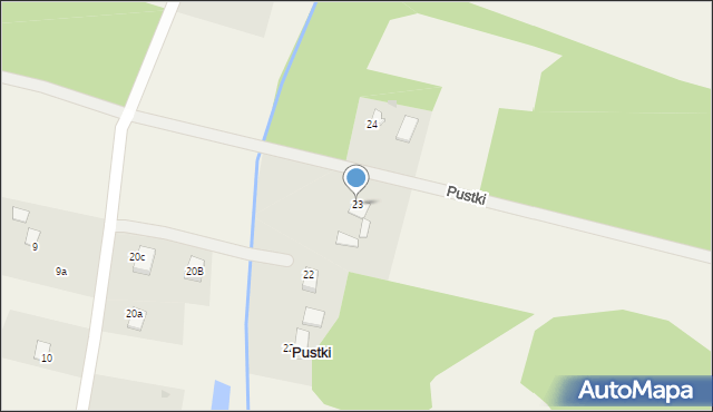 Pustki, Pustki, 23, mapa Pustki