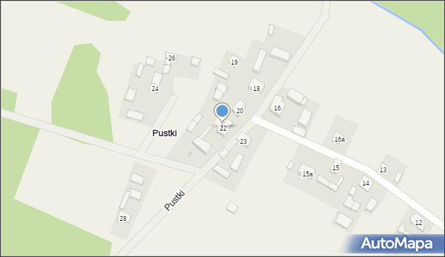 Pustki, Pustki, 22, mapa Pustki