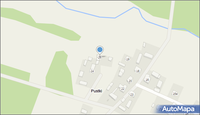 Pustki, Pustki, 26, mapa Pustki