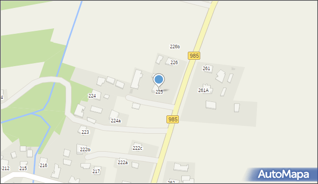 Pustków, Pustków, 225, mapa Pustków