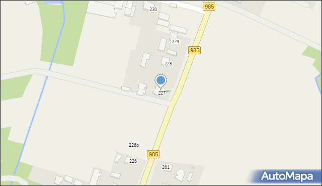 Pustków, Pustków, 227, mapa Pustków