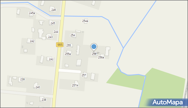 Pustków, Pustków, 256, mapa Pustków