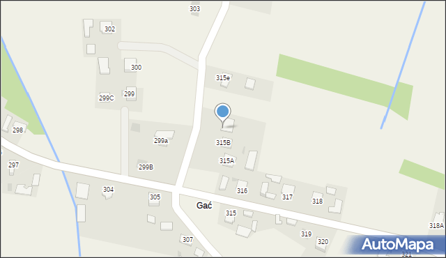 Pustków, Pustków, 315, mapa Pustków