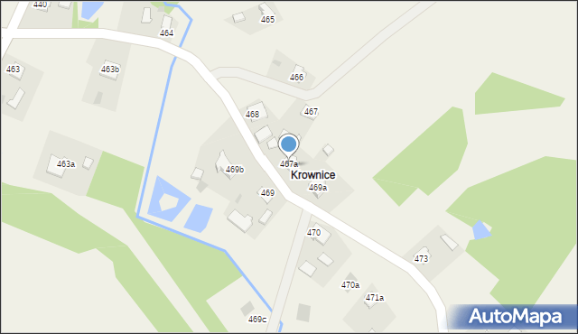 Pustków, Pustków, 467, mapa Pustków