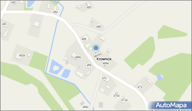 Pustków, Pustków, 467a, mapa Pustków