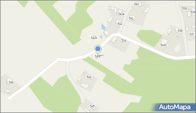 Pustków, Pustków, 543f, mapa Pustków