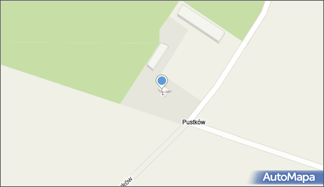 Pustków, Pustków, 1, mapa Pustków