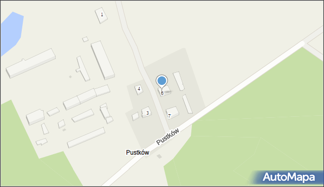 Pustków, Pustków, 6, mapa Pustków