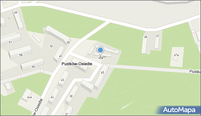 Pustków-Osiedle, Pustków-Osiedle, 45a, mapa Pustków-Osiedle