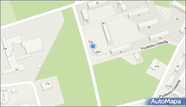 Pustków-Osiedle, Pustków-Osiedle, 53c, mapa Pustków-Osiedle