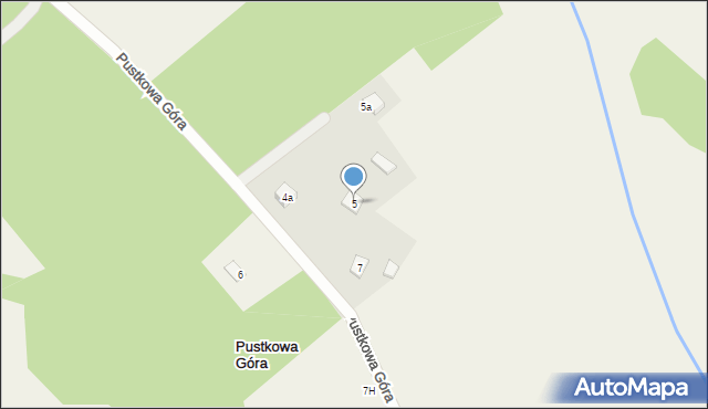 Pustkowa Góra, Pustkowa Góra, 5, mapa Pustkowa Góra