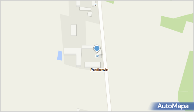 Pustkowie, Pustkowie, 10, mapa Pustkowie