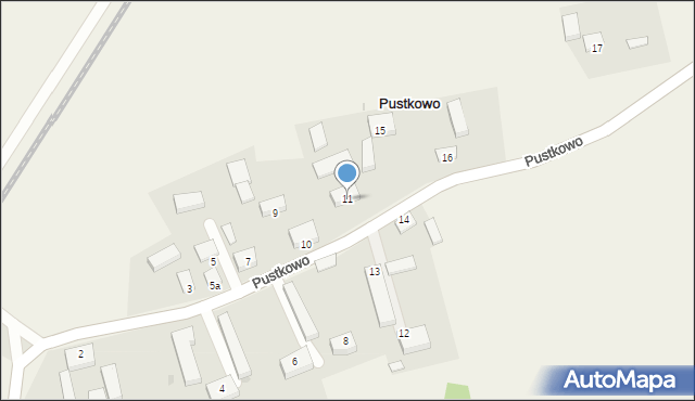 Pustkowo, Pustkowo, 11, mapa Pustkowo