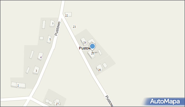 Pustowo, Pustowo, 25, mapa Pustowo