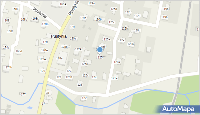 Pustynia, Pustynia, 125, mapa Pustynia