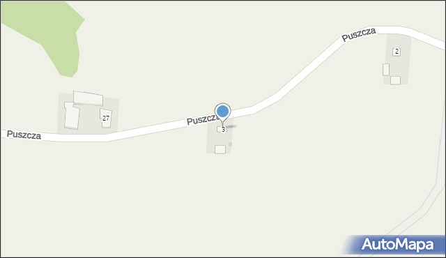 Puszcza, Puszcza, 3, mapa Puszcza