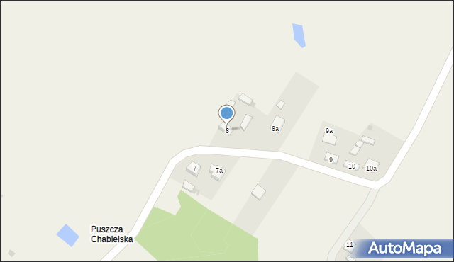 Puszcza, Puszcza, 8, mapa Puszcza