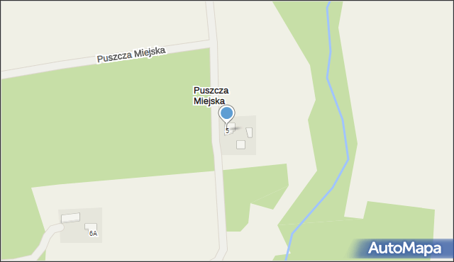 Puszcza Miejska, Puszcza Miejska, 5, mapa Puszcza Miejska