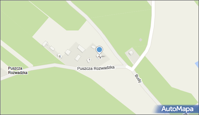 Puszcza Rozwadzka, Puszcza Rozwadzka, 7a, mapa Puszcza Rozwadzka