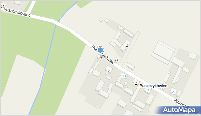 Puszczykówiec, Puszczykówiec, 15, mapa Puszczykówiec