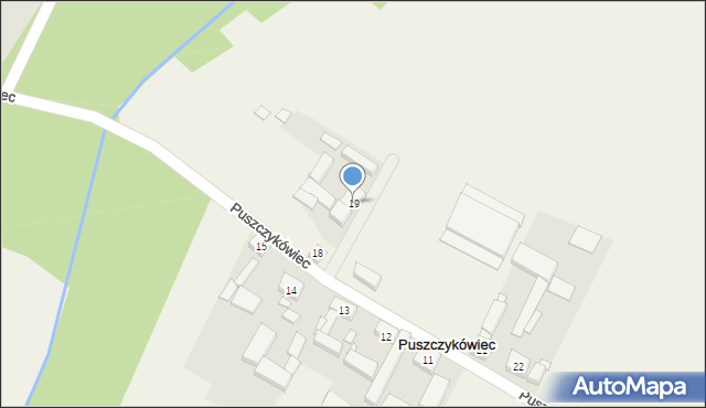 Puszczykówiec, Puszczykówiec, 19, mapa Puszczykówiec