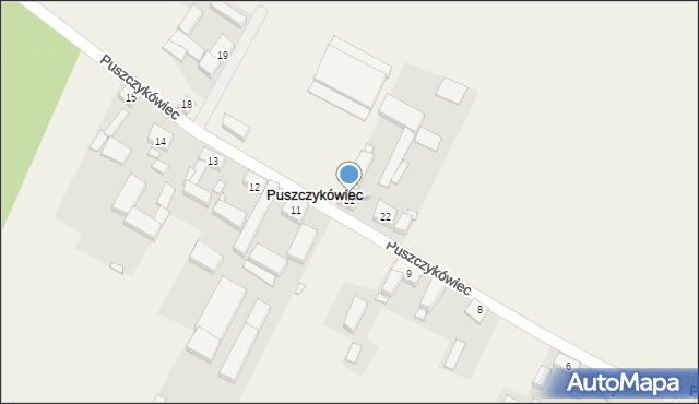 Puszczykówiec, Puszczykówiec, 21, mapa Puszczykówiec