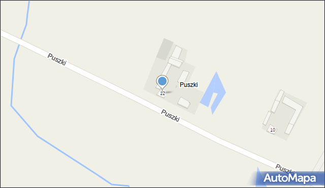 Puszki, Puszki, 12, mapa Puszki