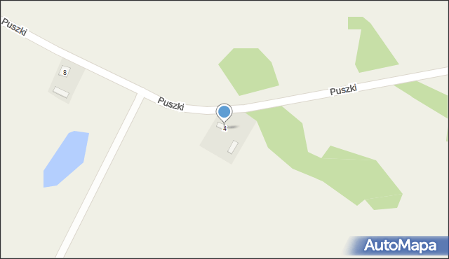 Puszki, Puszki, 4, mapa Puszki