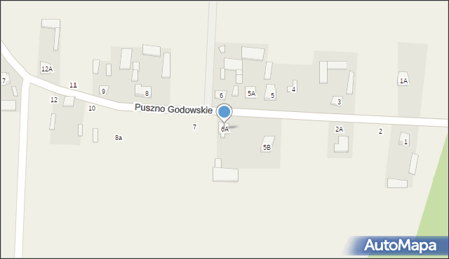 Puszno Godowskie, Puszno Godowskie, 6A, mapa Puszno Godowskie