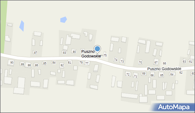 Puszno Godowskie, Puszno Godowskie, 76, mapa Puszno Godowskie