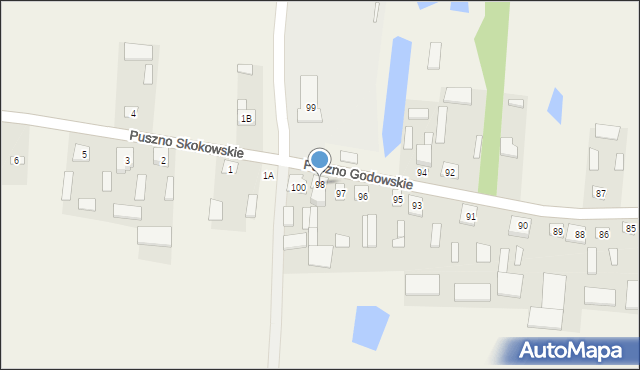 Puszno Godowskie, Puszno Godowskie, 98, mapa Puszno Godowskie