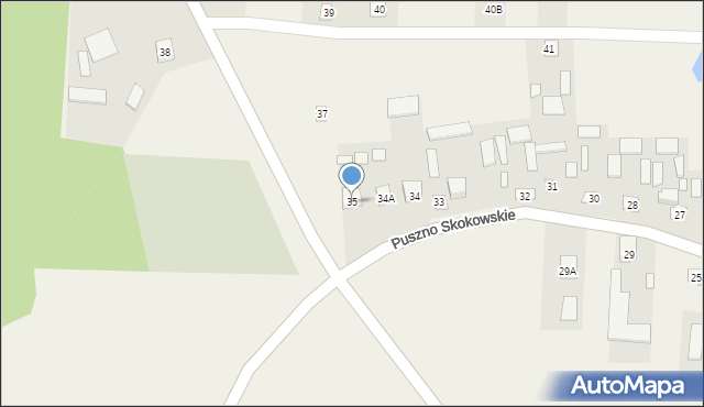 Puszno Skokowskie, Puszno Skokowskie, 35, mapa Puszno Skokowskie