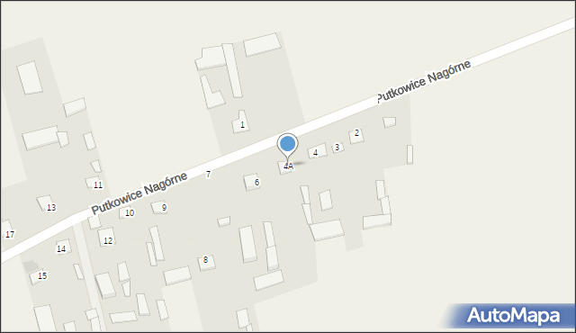 Putkowice Nadolne, Putkowice Nadolne, 4A, mapa Putkowice Nadolne