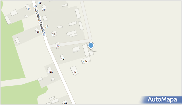 Putkowice Nadolne, Putkowice Nadolne, 51, mapa Putkowice Nadolne