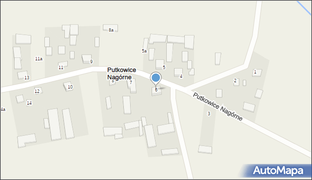 Putkowice Nagórne, Putkowice Nagórne, 6, mapa Putkowice Nagórne