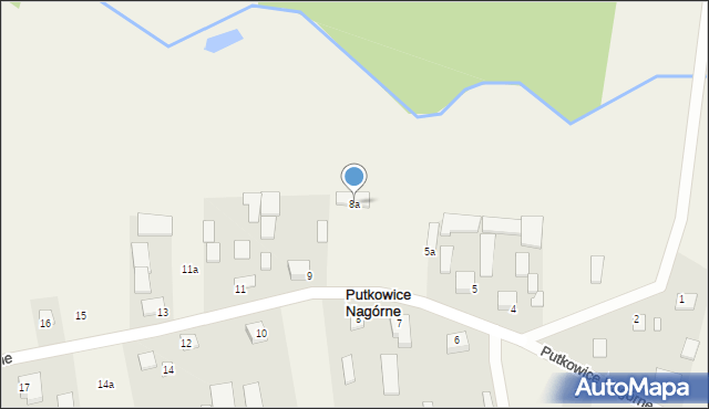 Putkowice Nagórne, Putkowice Nagórne, 8a, mapa Putkowice Nagórne