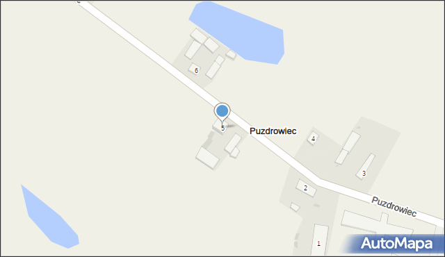 Puzdrowiec, Puzdrowiec, 5, mapa Puzdrowiec