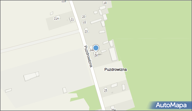 Puzdrowizna, Puzdrowizna, 24, mapa Puzdrowizna