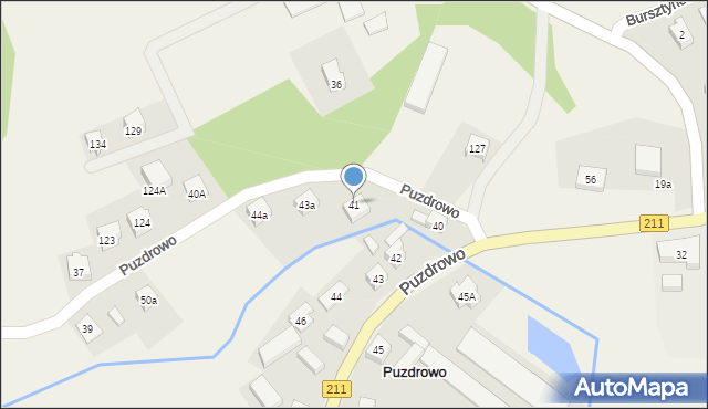 Puzdrowo, Puzdrowo, 41, mapa Puzdrowo