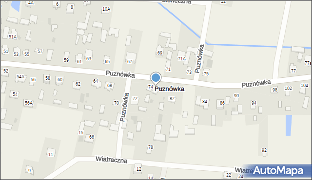 Puznówka, Puznówka, 76, mapa Puznówka