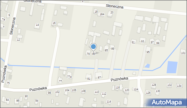 Puznówka, Puznówka, 83, mapa Puznówka