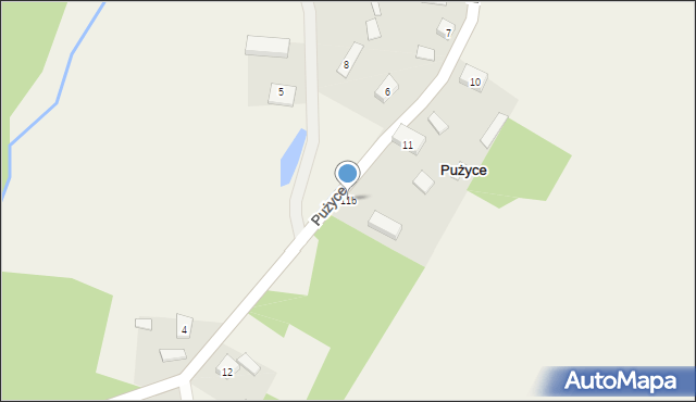 Pużyce, Pużyce, 11b, mapa Pużyce