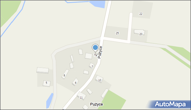 Pużyce, Pużyce, 7a, mapa Pużyce