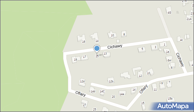 Radom, Puszczańska, 15, mapa Radomia