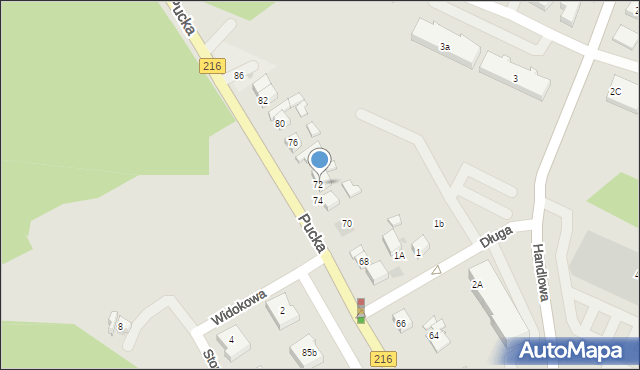 Reda, Pucka, 74a, mapa Reda