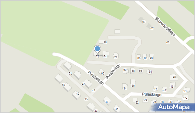 Ropczyce, Pułaskiego Kazimierza, gen., 72, mapa Ropczyce