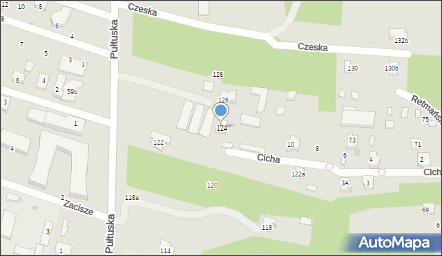 Serock, Pułtuska, 124, mapa Serock