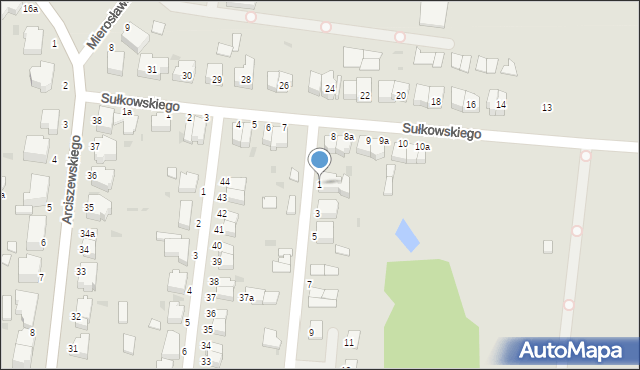 Słupsk, Pułaskiego Kazimierza, gen., 1, mapa Słupska