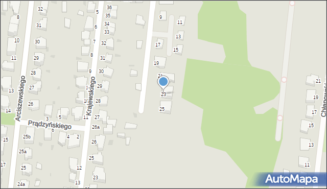 Słupsk, Pułaskiego Kazimierza, gen., 23, mapa Słupska